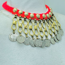Load image into Gallery viewer, Tribal Vintage Coins Choker Necklace
