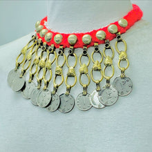 Load image into Gallery viewer, Tribal Vintage Coins Choker Necklace