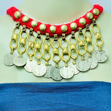 Load image into Gallery viewer, Tribal Vintage Coins Choker Necklace
