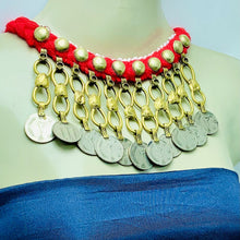 Load image into Gallery viewer, Tribal Vintage Coins Choker Necklace
