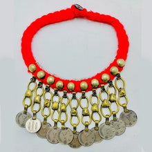 Load image into Gallery viewer, Tribal Vintage Coins Choker Necklace