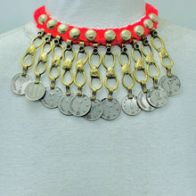 Load image into Gallery viewer, Tribal Vintage Coins Choker Necklace