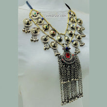 Load image into Gallery viewer, Tribal Vintage Necklace With Long Dangling Bells