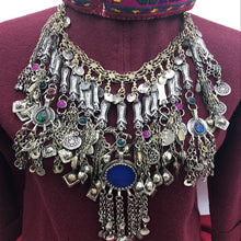 Load image into Gallery viewer, Vintage Silver Fish Motifs Oversized Choker Necklace