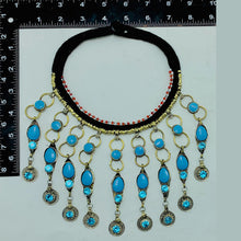 Load image into Gallery viewer, Turquoise Stone Statement Choker Necklace