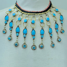 Load image into Gallery viewer, Turquoise Stone Statement Choker Necklace