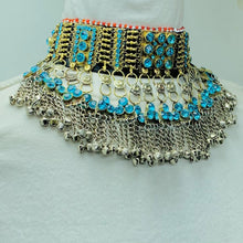 Load image into Gallery viewer, Turquoise Stones Handmade Choker Necklace