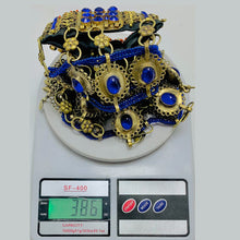 Load image into Gallery viewer, Unique Blue Stones Oversized Necklace