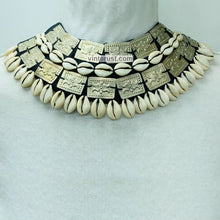 Load image into Gallery viewer, Unique Boho Necklace With Shells and Metal Pieces