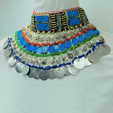 Load image into Gallery viewer, Unique Turquoise Stones Collar Choker Necklace