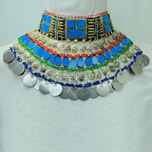 Load image into Gallery viewer, Unique Turquoise Stones Collar Choker Necklace