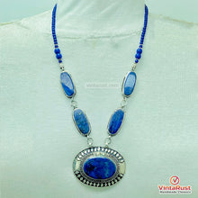 Load image into Gallery viewer, Unique Lapis Lazuli Gemstone Pendant Necklace