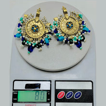 Load image into Gallery viewer, Unique Multicolor Big Massive Hasli Earrings
