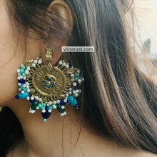Load image into Gallery viewer, Unique Multicolor Big Massive Hasli Earrings