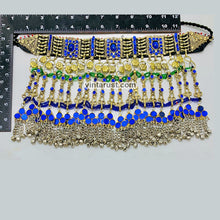 Load image into Gallery viewer, Unique Oversized Blue Stones Choker Necklace