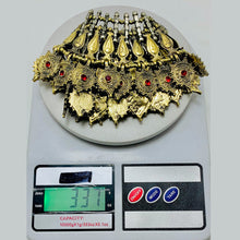 Load image into Gallery viewer, Handmade Golden Tone Tribal Choker Necklace