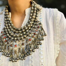 Load image into Gallery viewer, Vintage Afghani Boho Choker Necklace