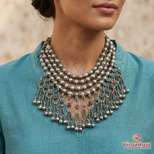 Load image into Gallery viewer, Vintage Afghani Boho Choker Necklace