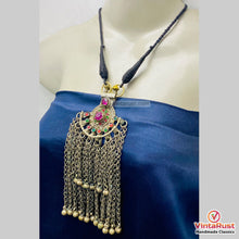 Load image into Gallery viewer, Vintage Afghani Tribal Tassel Pendant Necklace