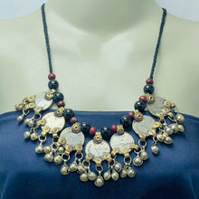 Load image into Gallery viewer, Vintage Beaded and Coins Choker Necklace