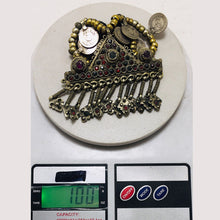 Load image into Gallery viewer, Vintage Beaded Chain Pendant Necklace