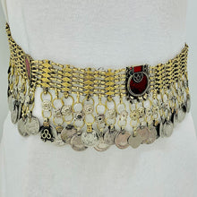 Load image into Gallery viewer, Vintage Belly Dance Belt With Dangling Coins