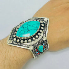 Load image into Gallery viewer, Vintage Boho Ethnic Kuchi Tribal Cuff Bracelet