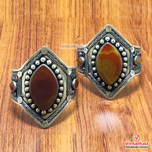 Load image into Gallery viewer, Vintage Boho Style Carnelian Stones Cuff Bracelet