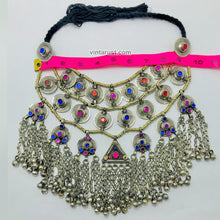 Load image into Gallery viewer, Vintage Choker Necklace With Long Bells and Earrings