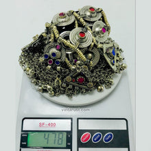 Load image into Gallery viewer, Vintage Choker Necklace With Long Bells and Earrings