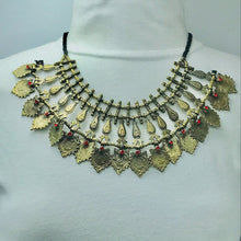 Load image into Gallery viewer, Vintage Coins and Metal Spikes Choker Necklace