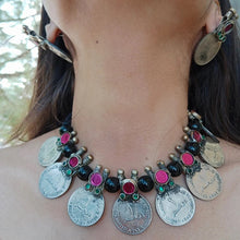 Load image into Gallery viewer, Vintage Coins Antique Choker Necklace