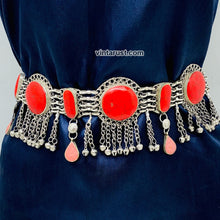 Load image into Gallery viewer, Vintage Coral Stone Belly Dance Belt