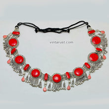 Load image into Gallery viewer, Vintage Coral Stone Belly Dance Belt
