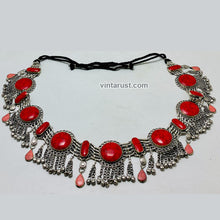 Load image into Gallery viewer, Vintage Coral Stone Belly Dance Belt