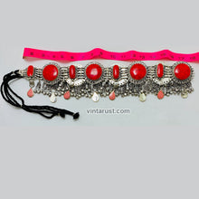 Load image into Gallery viewer, Vintage Coral Stone Belly Dance Belt