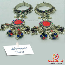 Load image into Gallery viewer, Vintage Handmade Bracelet With Rings, Link and Chain Bracelet