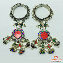 Load image into Gallery viewer, Vintage Handmade Bracelet With Rings Link and Chain