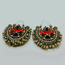Load image into Gallery viewer, Vintage Handmade Hoop Earrings