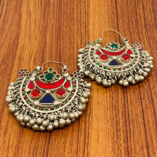Load image into Gallery viewer, Vintage Handmade Hoop Earrings