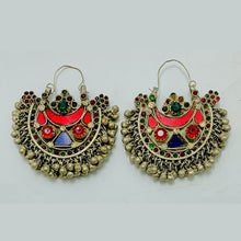 Load image into Gallery viewer, Vintage Handmade Hoop Earrings