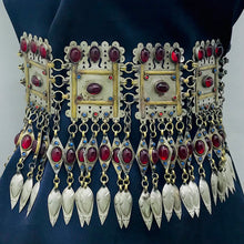 Load image into Gallery viewer, Vintage Handmade Turkmen Belly Dance Belt