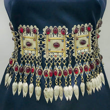 Load image into Gallery viewer, Vintage Handmade Turkmen Belly Dance Belt