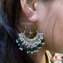 Load image into Gallery viewer, Vintage Hoop Style Earrings With Pearls