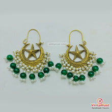 Load image into Gallery viewer, Vintage Hoop Style Earrings With Pearls