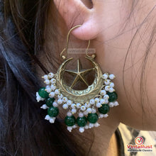 Load image into Gallery viewer, Vintage Hoop Style Earrings With Pearls