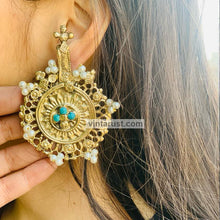 Load image into Gallery viewer, Vintage Huge Massive Hasli Earrings