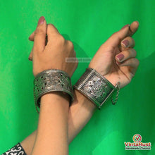 Load image into Gallery viewer, Vintage Boho Kuchi Statement Cuff Bracelet