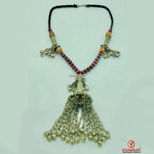 Load image into Gallery viewer, Vintage Kuchi Pendant Necklace with Bells