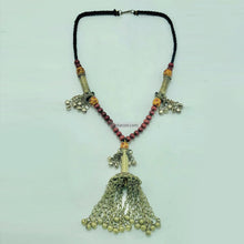 Load image into Gallery viewer, Vintage Kuchi Pendant Necklace with Bells